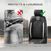 2025 Henrie Leather Car Seat Cover for Cars, SUV