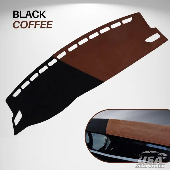 Matix Custom Fit Dashboard Mat Cover For Sedan Hatchback Suv Mpv Truck Etc. Black Coffee / Left