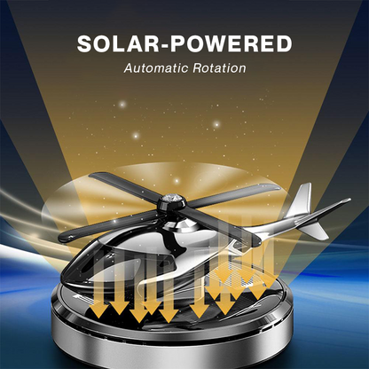 Solar-Powered Helicopter Car Air Freshener