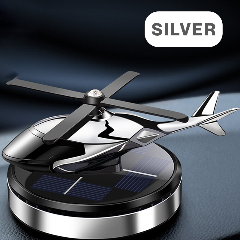 Solar-Powered Helicopter Car Air Freshener