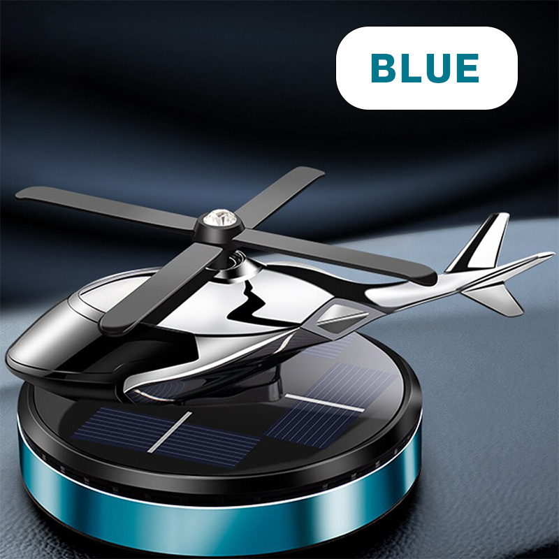 Solar-Powered Helicopter Car Air Freshener