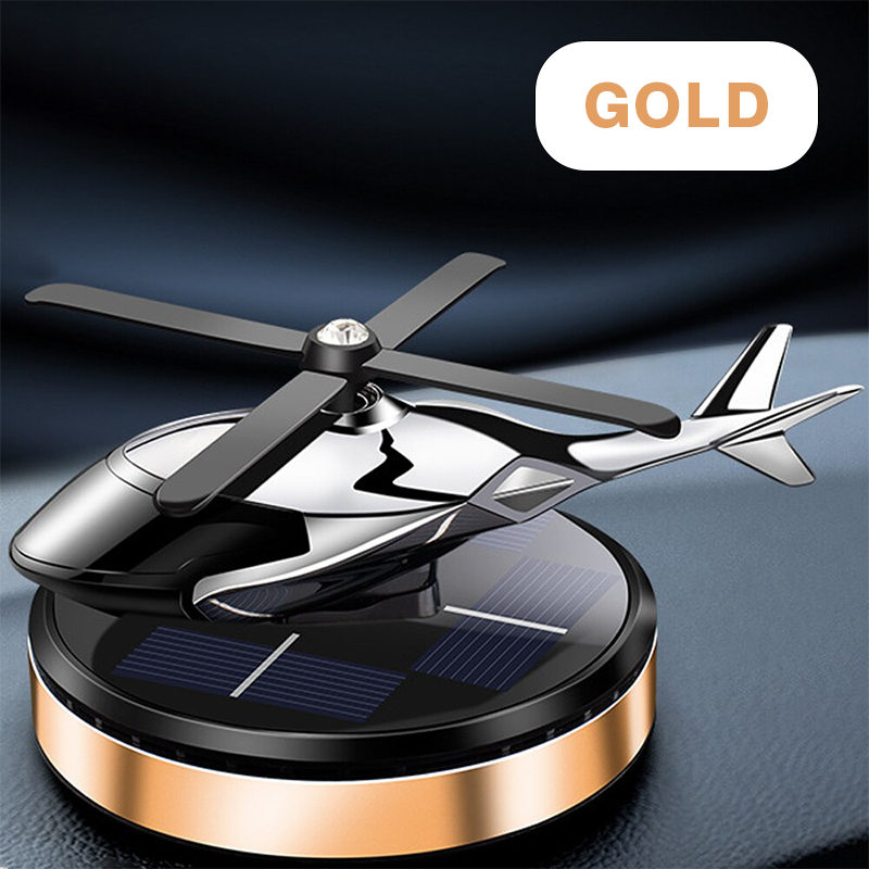 Solar-Powered Helicopter Car Air Freshener