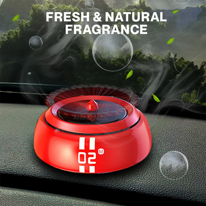 Solar-Powered Spinning Aromatherapy Diffuser Car Air Freshener