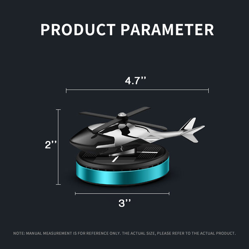 Solar-Powered Helicopter Car Air Freshener