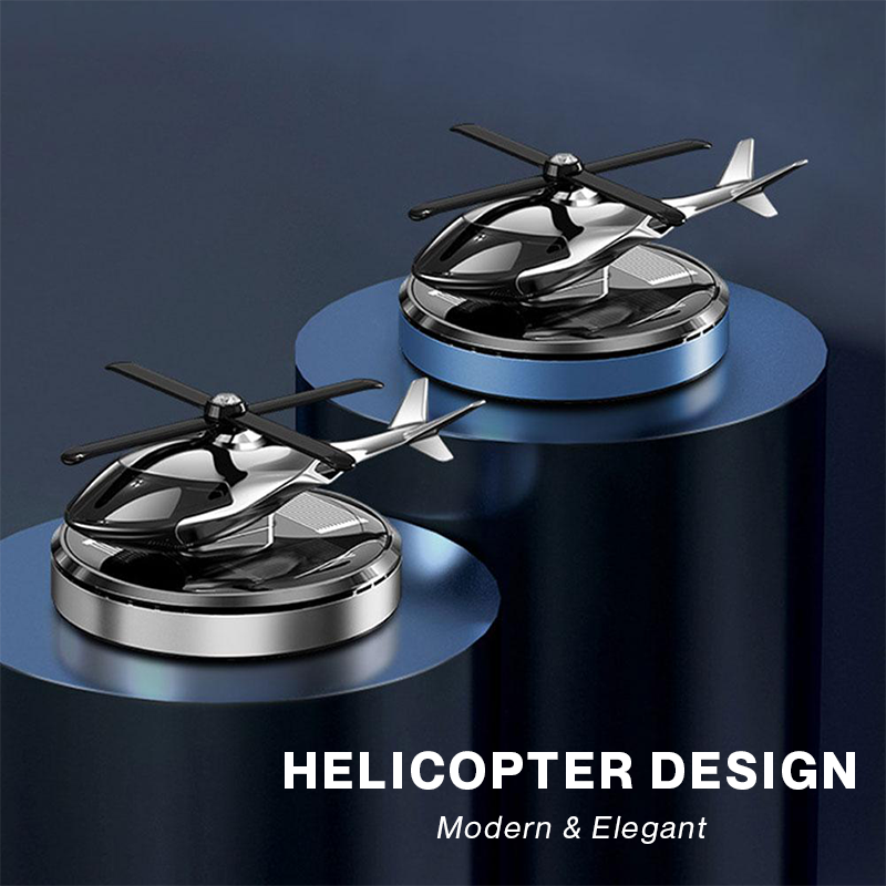 Solar-Powered Helicopter Car Air Freshener