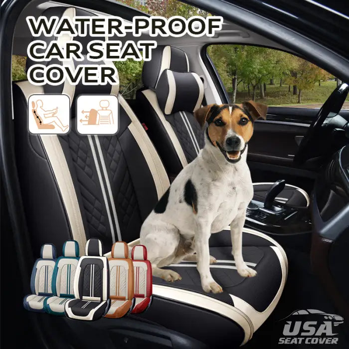 Us Zetas 2023 Full Set Universal Breathable Waterproof Vehicle Leather Cover For Cars Suv Pick-Up